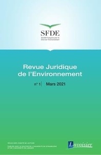  Office international de l'eau - Revue juridique de l'Environnement N° 1, Mars 2021 : .