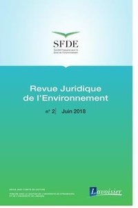  Office international de l'eau - Revue juridique de l'Environnement N° 2, Juin 2018 : Les Parcs Naturels Régionaux 1967-2017.
