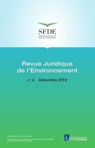  Office international de l'eau - Revue juridique de l'Environnement N° 4, Décembre 2019 : .