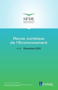  Office international de l'eau - Revue juridique de l'Environnement N° 4, Décembre 2020 : .