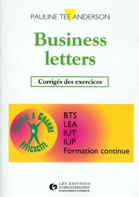  Tee Anderson - Business letters - Corrigés des exercices.