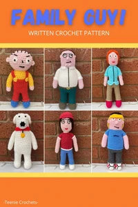 Family Guy - Written Crochet Pattern