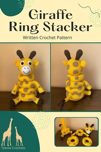 Giraffe Ring Stacker - Written Crochet Pattern