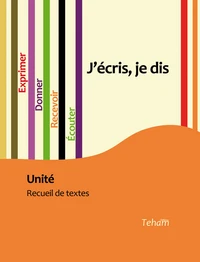 J'écris, je dis