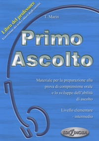 Telis Marin - Primo Ascolto - Libro del professore. 1 CD audio