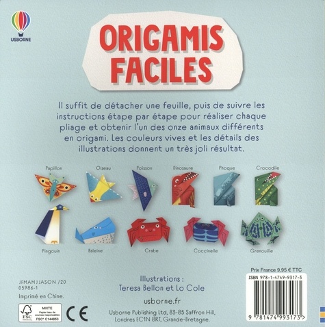 Origamis faciles. Avec plus de 60 feuilles détachables à plier