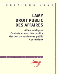 Droit Public Des Affaires. Edition 2001
