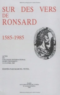 Sur des vers de Ronsard (1585-1985)