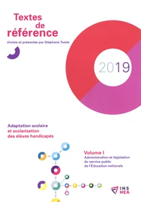 Adaptation scolaire et scolarisation des élèves handicapés