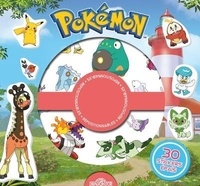  The Pokémon Company - Pokémon - 30 stickers épais repositionnables, 4 décors à compléter.