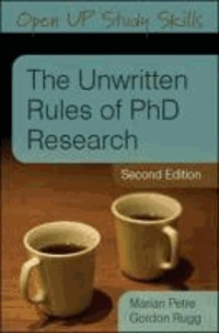 The Unwritten Rules of PhD Research.