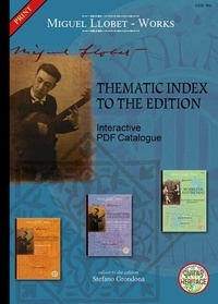 Michael Macmeeken - Thematic Index to the Llobet Edition - guitar..