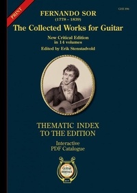Michael Macmeeken - Thematic Index to the Sor Edition - guitar..