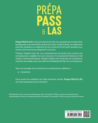 Pass Las Prépa Pass & Las - Anatomie de Theo Cossart - Grand Format - Livre ...