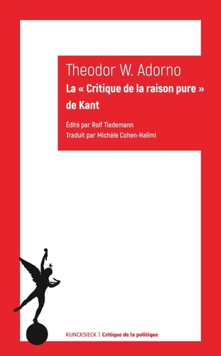 La "Critique de la raison pure" de Kant (1959)
