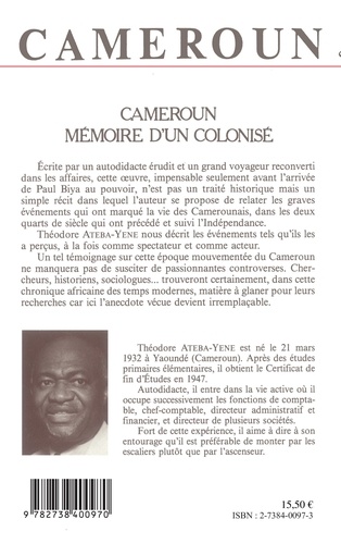 Cameroun, mémoire d'un colonisé