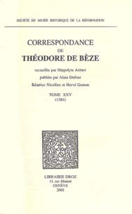 Correspondance de Théodore de Bèze