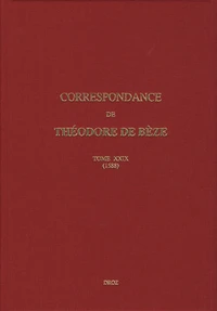 Correspondance de Théodore de Bèze