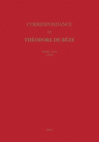 Correspondance de Théodore de Bèze