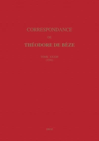 Correspondance de Théodore de Bèze