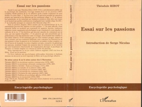 Théodule Ribot - Essais sur les passions.