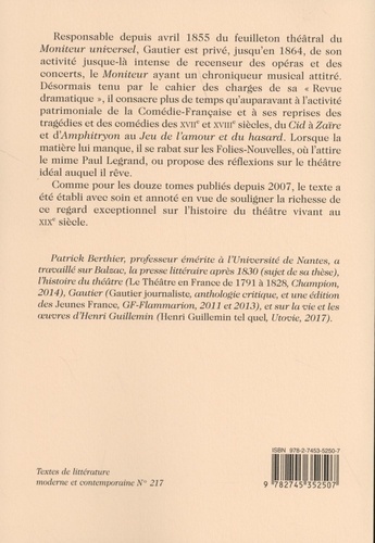 Oeuvres complètes. Critique théâtrale Tome 13, Septembre 1855 - Mars 1857