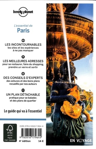 L'essentiel de Paris  Edition 2020 -  avec 1 Plan détachable