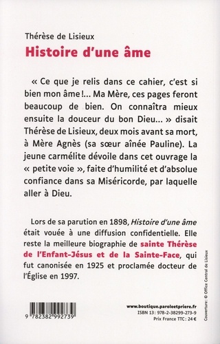 Histoire d'une âme Edition en gros caractères