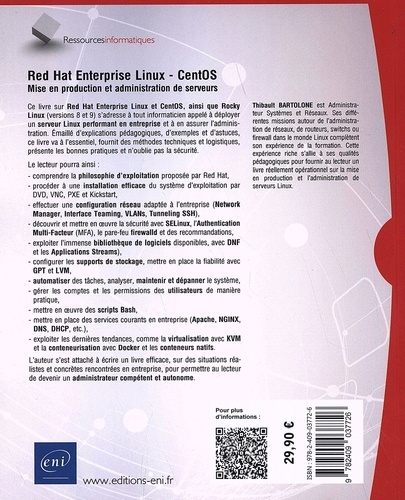 Red Hat Enterprise Linux CentOS. Mise en production et administration de serveurs 4e édition