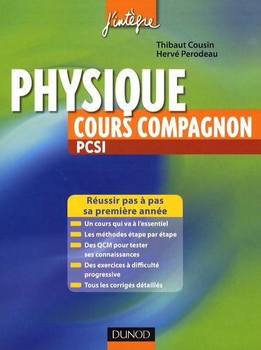 Thibaut Cousin et Hervé Perodeau - Physique cours compagnon PCSI.