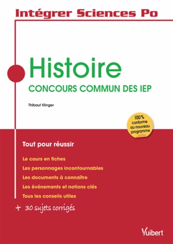 Histoire. Concours commun des IEP