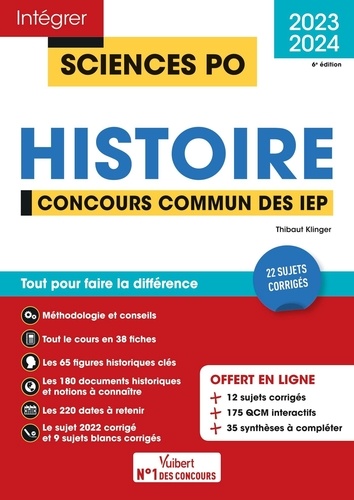 Histoire. Concours commun des IEP  Edition 2023-2024