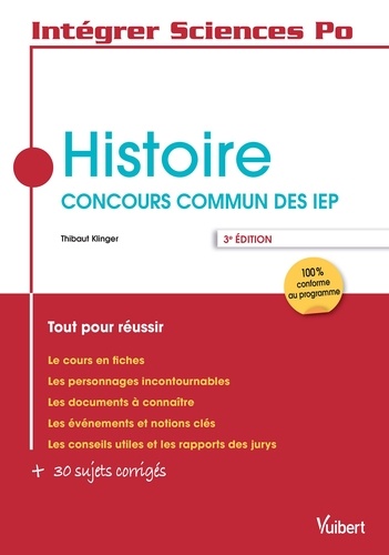 Histoire. Concours commun des IEP 3e édition