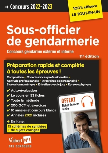 Sous-officier de gendarmerie. Concours gendarme externe et interne  Edition 2022-2023