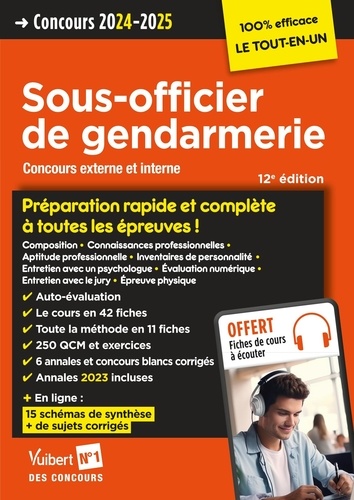 Sous-officier de gendarmerie. Concours gendarme externe et interne  Edition 2024-2025