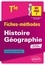 Fiches-méthodes Histoire Géographie Tle. Exercices corrigés  Edition 2020