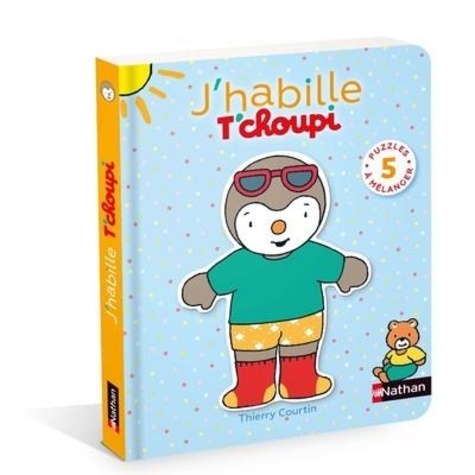 J'habille T'choupi - Avec 5 puzzles à mélanger de Thierry Courtin - Album -  Livre - Decitre