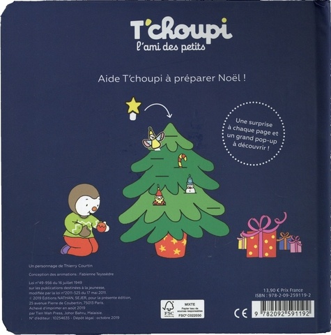 Livre Mes chanson de Noël T'choupi : le livre à Prix Carrefour