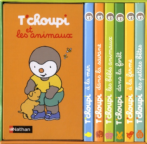 T'choupi et les animaux - Coffret en 6 volumes : de Thierry Courtin -  Album - Livre - Decitre