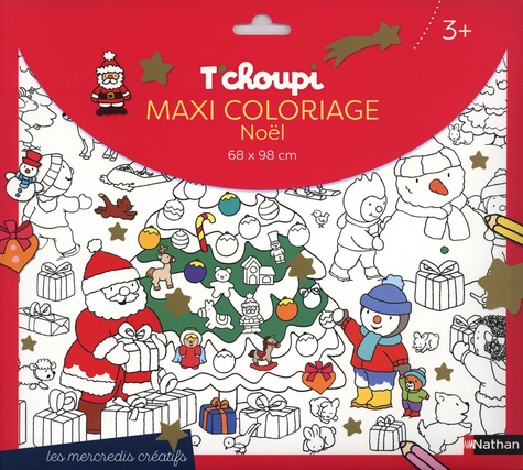 T'choupi : Maxi coloriage Noël
