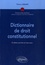 Dictionnaire de droit constitutionnel 2 édition revue et corrigée