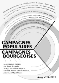 Thierry Discepolo - Agone N° 51, 2013 : Campagnes populaires, campagnes bourgeoises.