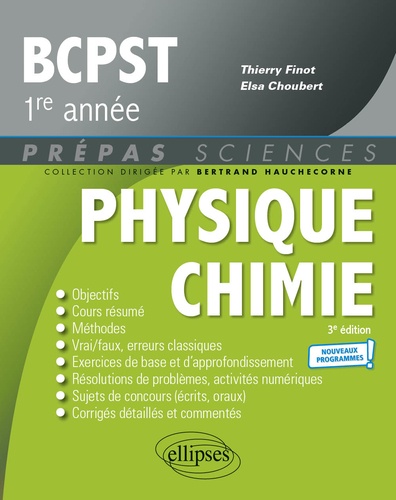 Physique-Chimie BCPST 1re année 3e édition