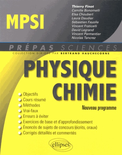 Physique Chimie MPSI