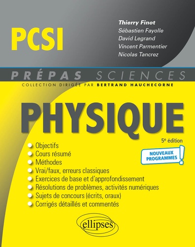 Physique PCSI 5e édition
