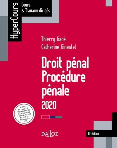 Droit pénal Procédure pénale  Edition 2020