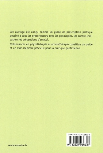 Ordonnances en phytothérapie et aromathérapie. 98 prescriptions  Edition 2022