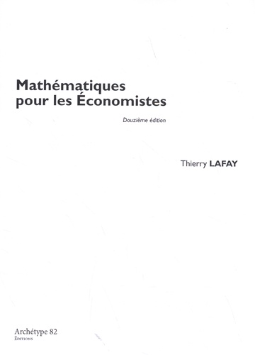 Mathématiques pour les économistes 12e édition