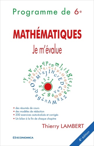 Thierry Lambert - Mathématiques - Je m'évalue - Programme de 6e.