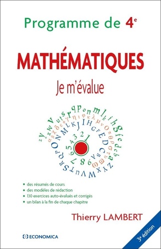 Thierry Lambert - Mathématiques - Programme de 4e.